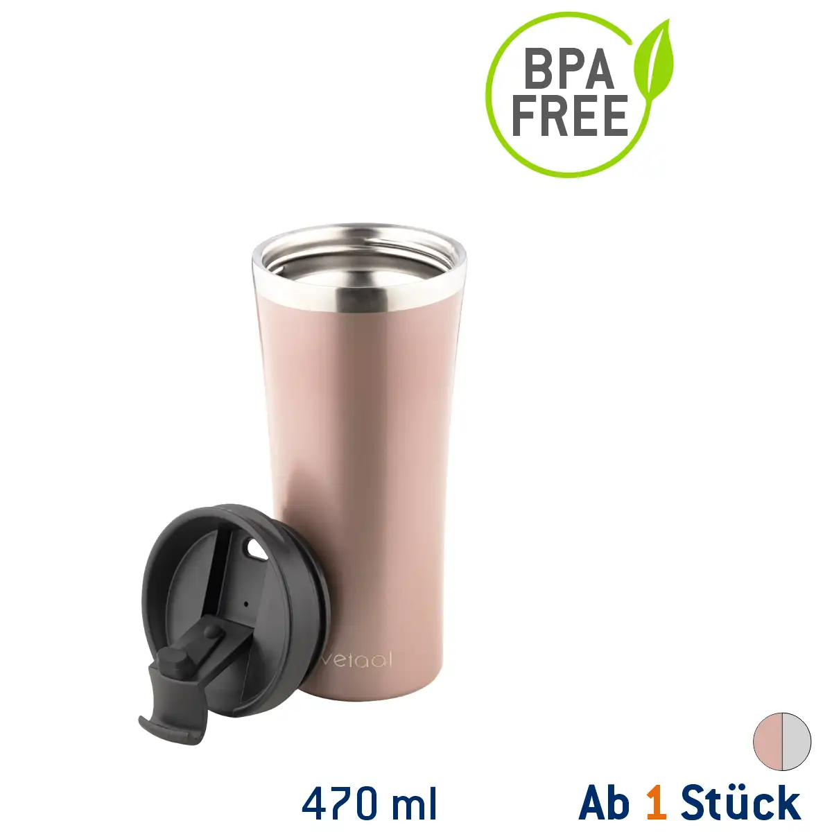 Thermo Edelstahl-Kaffeebecher Lagomå ohne Gravur